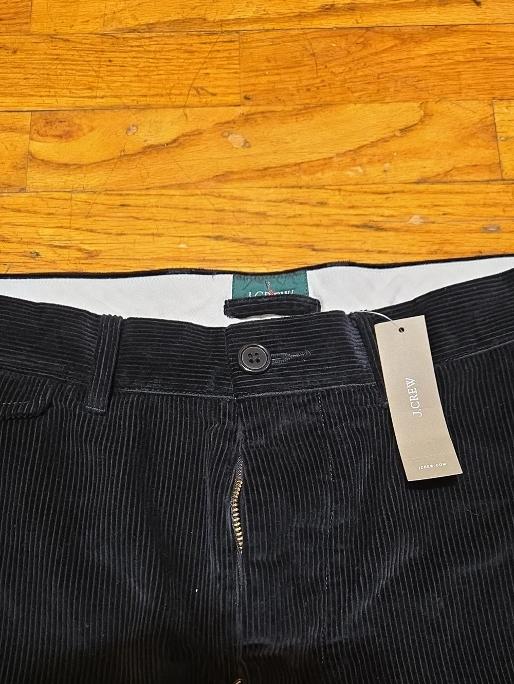 J Crew Oarsman Classic-fit 10-wale corduroy trouser Black 33x32 (31)- NWT